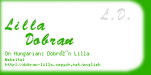 lilla dobran business card